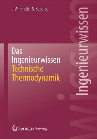 Das Ingenieurwissen: Technische Thermodynamik - Joachim Ahrendts; Stephan Kabelac