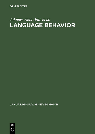 Language Behavior - Johnnye Akin; Alvin Goldberg; Gail Myers; Joseph Stewart