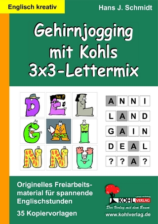 Gehirnjogging mit Kohls 3x3-Lettermix - Hans J Schmidt