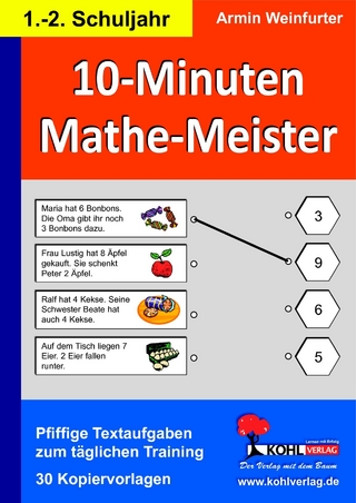 10-Minuten-Mathe-Meister 1.-2. Schuljahr - Armin Weinfurter