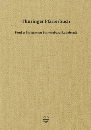 Thüringer Pfarrerbuch - Gesellschaft für Thüringische Kirchengeschichte