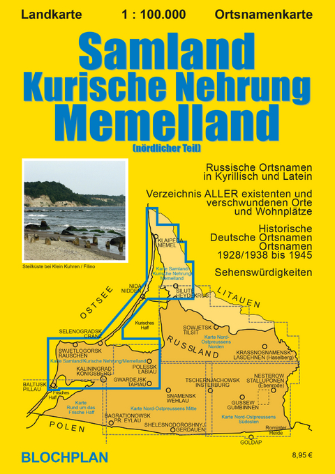 Landkarte Samland/Kurische Nehrung/Memelland - Dirk Bloch