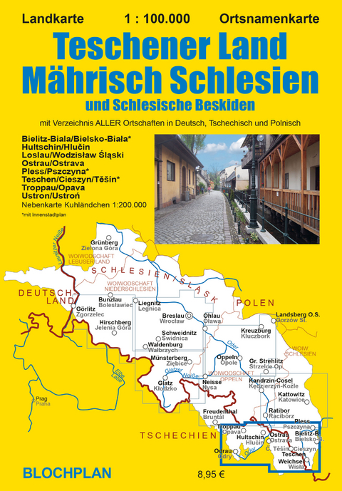 Landkarte Teschener Land/Mährisch Schlesien - Dirk Bloch