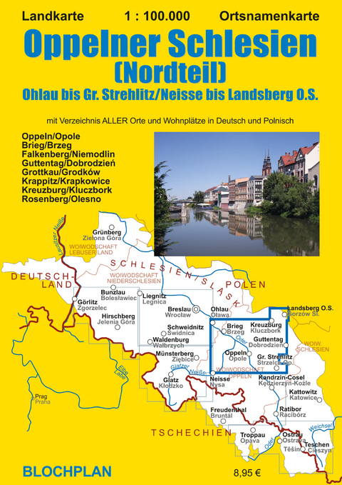Landkarte Oppelner Schlesien (Nordteil) - Dirk Bloch