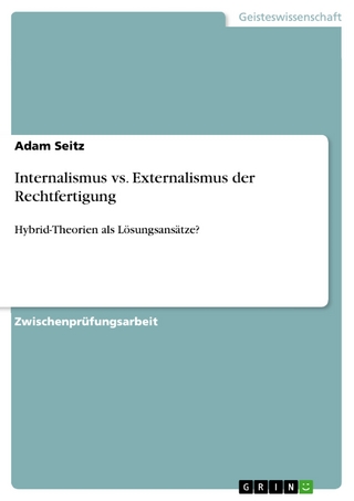 Internalismus vs. Externalismus der Rechtfertigung - Adam Seitz