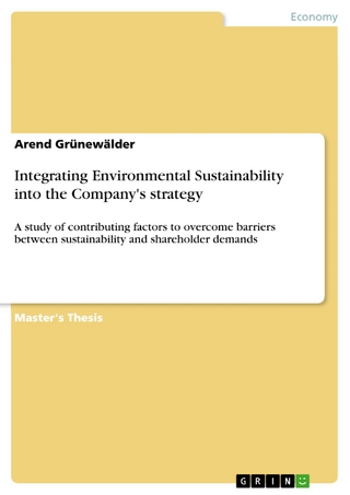 Integrating Environmental Sustainability into the Company's strategy - Arend Grünewälder