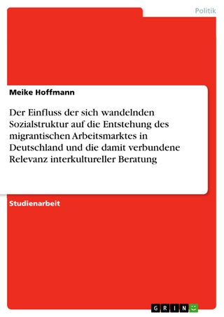 Der Einfluss der sich wandelnden Sozialstruktur auf die Entstehung des migrantischen Arbeitsmarktes in Deutschland und die damit verbundene Relevanz interkultureller Beratung - Meike Hoffmann