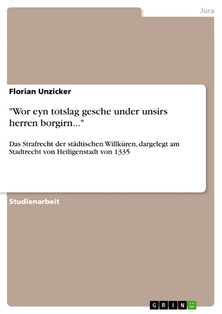'Wor eyn totslag gesche under unsirs herren borgirn...' - Florian Unzicker