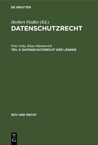 Datenschutzrecht / Datenschutzrecht der Länder - Peter Gola; Klaus Hümmerich