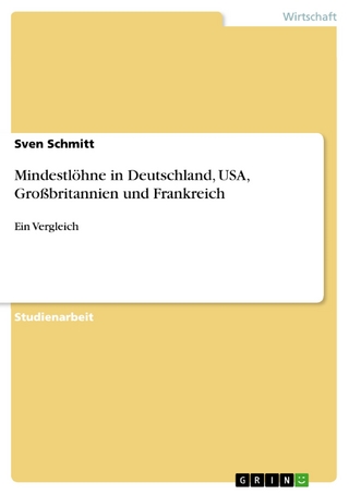 Mindestlöhne in Deutschland, USA, Großbritannien und Frankreich - Sven Schmitt