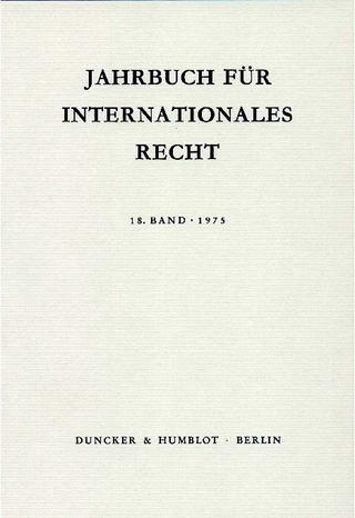 Jahrbuch für Internationales Recht. - Jost Delbrück