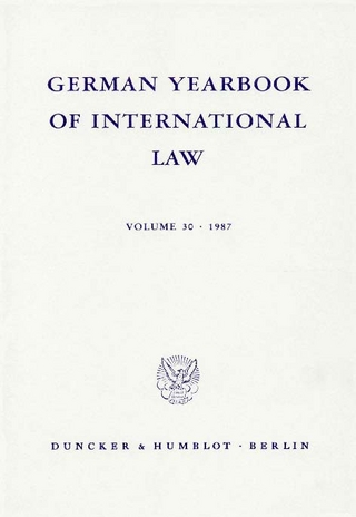 German Yearbook of International Law / Jahrbuch für Internationales Recht. - Andreas Zimmermann