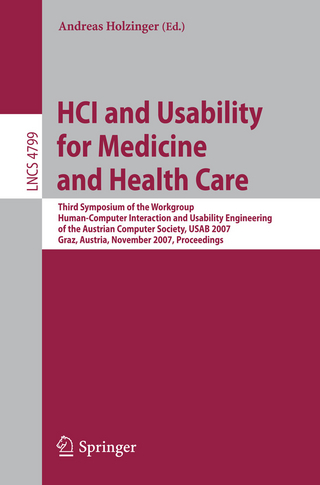 HCI and Usability for Medicine and Health Care - Andreas Holzinger