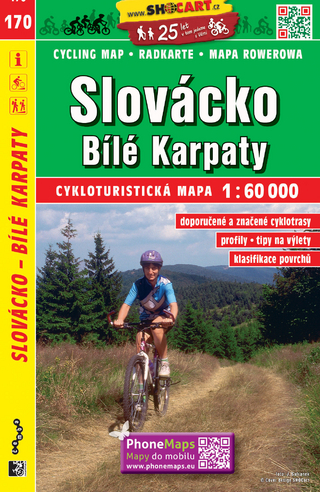 Slovácko, Bílé Karpaty / Mährische Slowakei, Weiße Karpaten (Radkarte 1:60.000)