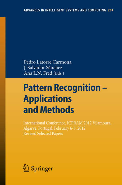 Pattern Recognition - Applications and Methods - 