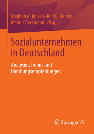 Sozialunternehmen in Deutschland - Stephan A Jansen; Rolf Heinze; Markus Beckmann