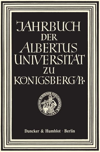 Jahrbuch der Albertus-Universität zu Königsberg-Pr.