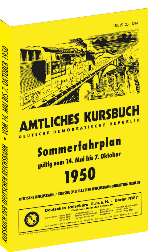 Kursbuch der Deutschen Reichsbahn - Sommerfahrplan 1950 - 