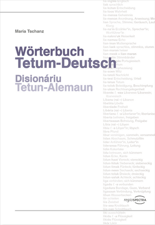 Wörterbuch Tetum-Deutsch - Maria Tschanz