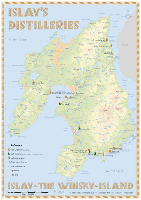 Whisky Distilleries Islay - Tasting Map - Rüdiger Jörg Hirst