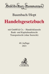 Handelsgesetzbuch - Hopt, Klaus J.; Kumpan, Christoph; Leyens, Patrick C.; Merkt, Hanno; Roth, Markus; Baumbach, Adolf
