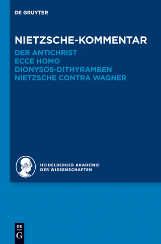 Nietzsche-Kommentar: 'Der Antichrist', 'Ecce homo', 'Dionysos-Dithyramben' und 'Nietzsche contra Wagner' - Andreas Urs Sommer