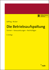 Die Betriebsaufspaltung - Söffing, Günter; Söffing, Matthias; Micker, Lars