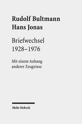 Briefwechsel 1928-1976 - Andreas Großmann; Rudolf Bultmann; Hans Jonas