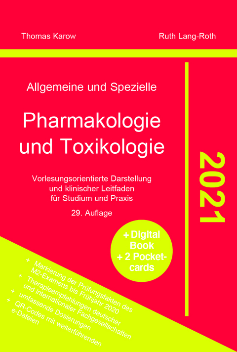 Allgemeine und Spezielle Pharmakologie und Toxikologie 2021 - Thomas Karow, Ruth Lang-Roth