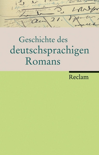 Geschichte des deutschsprachigen Romans - Heinrich Detering; Benedikt Jeßing; Volker Meid; Albert Meier; Ralf Schnell