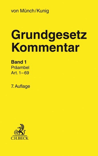 Grundgesetz-Kommentar Band 1: Präambel bis Art. 69