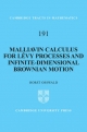 Malliavin Calculus for Levy Processes and Infinite-Dimensional Brownian Motion - Horst Osswald