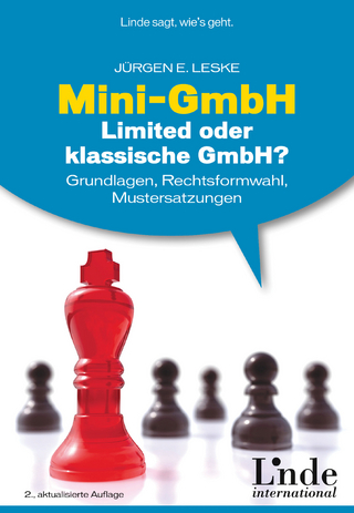 Mini-GmbH, Limited oder klassische GmbH? - Jürgen Leske