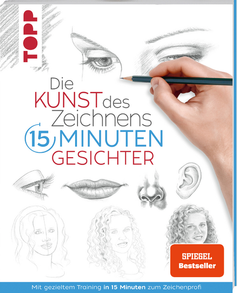 Die Kunst des Zeichnens 15 Minuten - Gesichter. SPIEGEL Bestseller -  Frechverlag