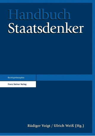 Handbuch Staatsdenker - Rüdiger Voigt; Ulrich Weiss
