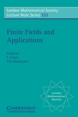 Finite Fields and Applications - S. Cohen; H. Niederreiter