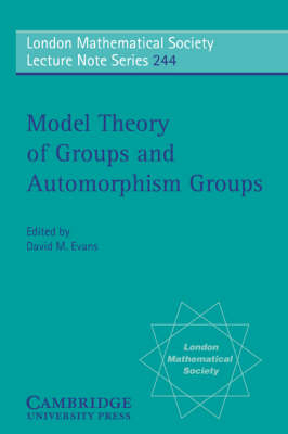 Model Theory of Groups and Automorphism Groups - David M. Evans