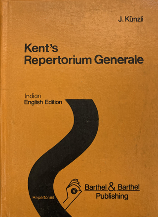 Kent's Repertorium Generale Indisch - J Künzli; M Barthel
