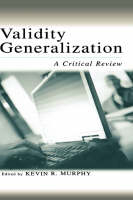 Validity Generalization - Kevin R. Murphy