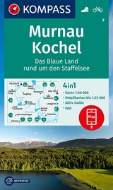 KOMPASS Wanderkarte 7 Murnau - Kochel - Das blaue Land rund um den Staffelsee 1:50.000