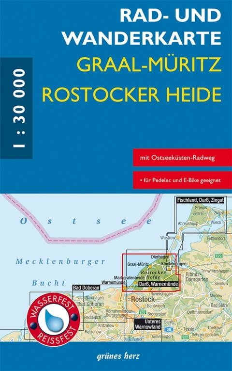 Rad- und Wanderkarte Graal-Müritz/Rostocker Heide
