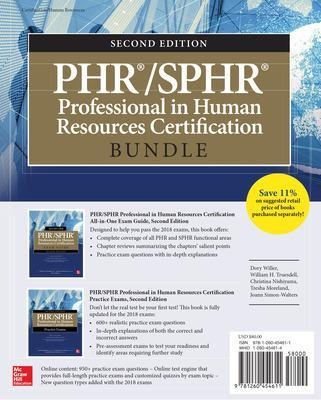 PHR/SPHR Professional in Human Resources Certification Bundle, Second Edition - Dory Willer, William Truesdell, Tresha Moreland, Gabriella Parente-Neubert, Joanne Simon-Walters