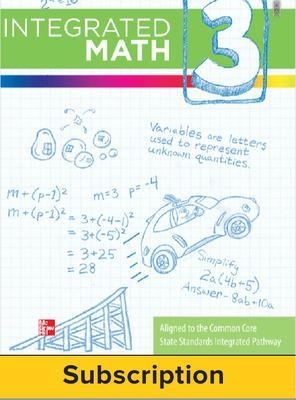 Integrated Math, Course 3, Student Bundle, 6-year Subscription -  MCGRAW HILL