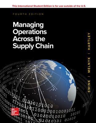 ISE Managing Operations Across the Supply Chain - Morgan Swink, Steven Melnyk, Janet L. Hartley, M. Bixby Cooper