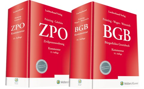 Bundle BGB Kommentar 16. Auflage und ZPO Kommentar 13. Auflage - Gerhard Wegen, Gerd Weinreich, Markus Gehrlein