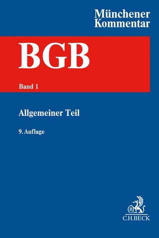 Münchener Kommentar zum Bürgerlichen Gesetzbuch Bd. 1: Allgemeiner Teil §§ 1-240, AllgPersönlR, ProstG, AGG - Claudia Schubert