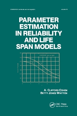 Parameter Estimation in Reliability and Life Span Models - A Clifford Cohen, Betty Jones Whitten