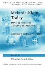 Melanie Klein Today, Volume 2: Mainly Practice - Elizabeth Bott Spillius