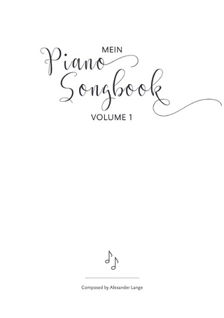 Mein Piano Songbook / Mein Piano Songbook Volume 1 - Alexander Lange