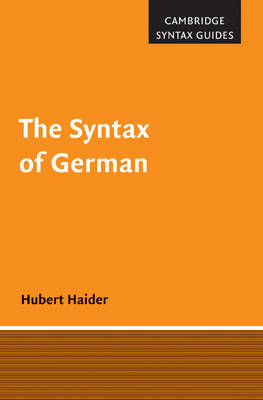 Syntax of German - Hubert Haider